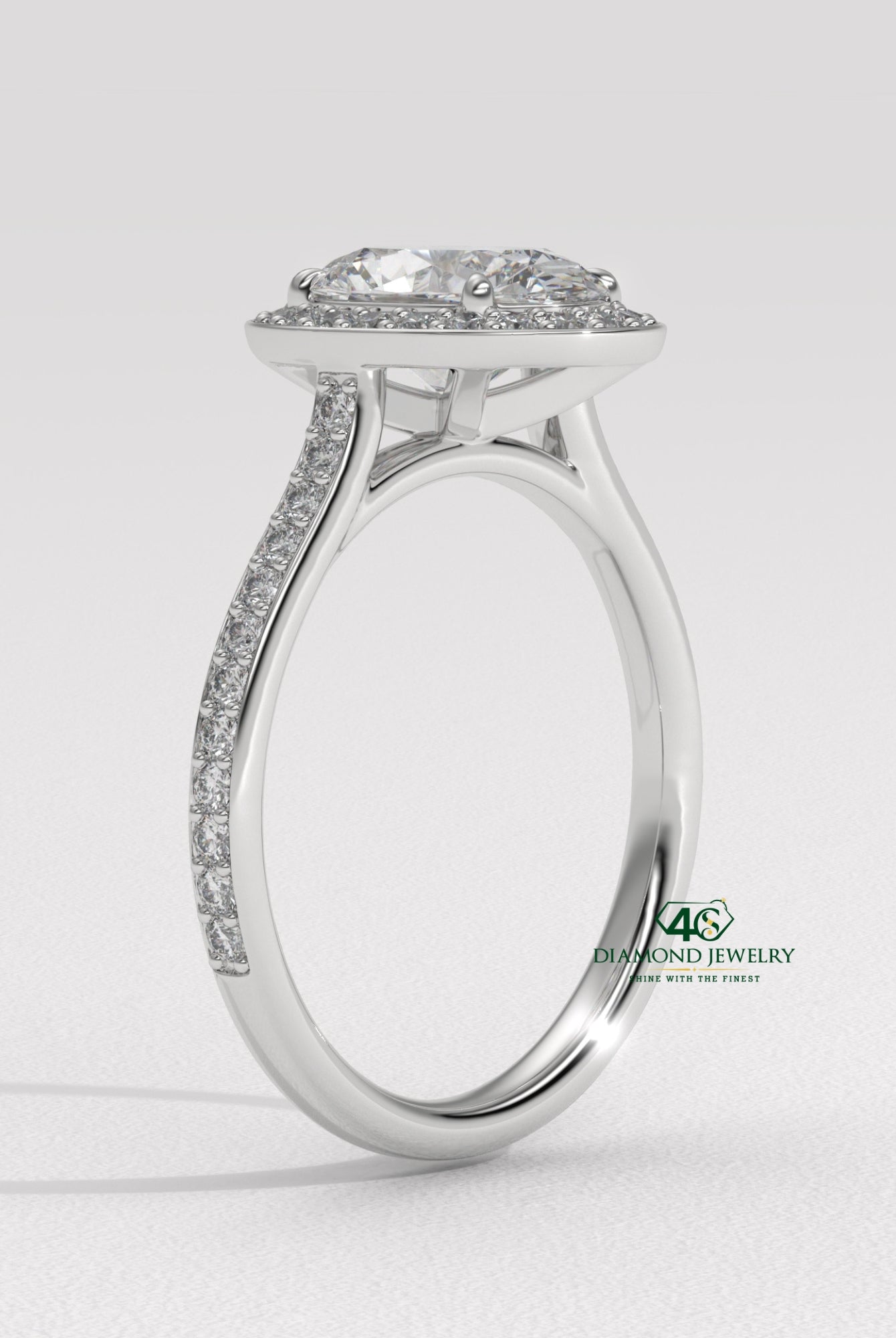 modern oval engagement ring, oval cut diamond with side stones, oval diamond three stone ring, oval cut diamond ring setting, oval diamond prong setting, luxury oval diamond ring