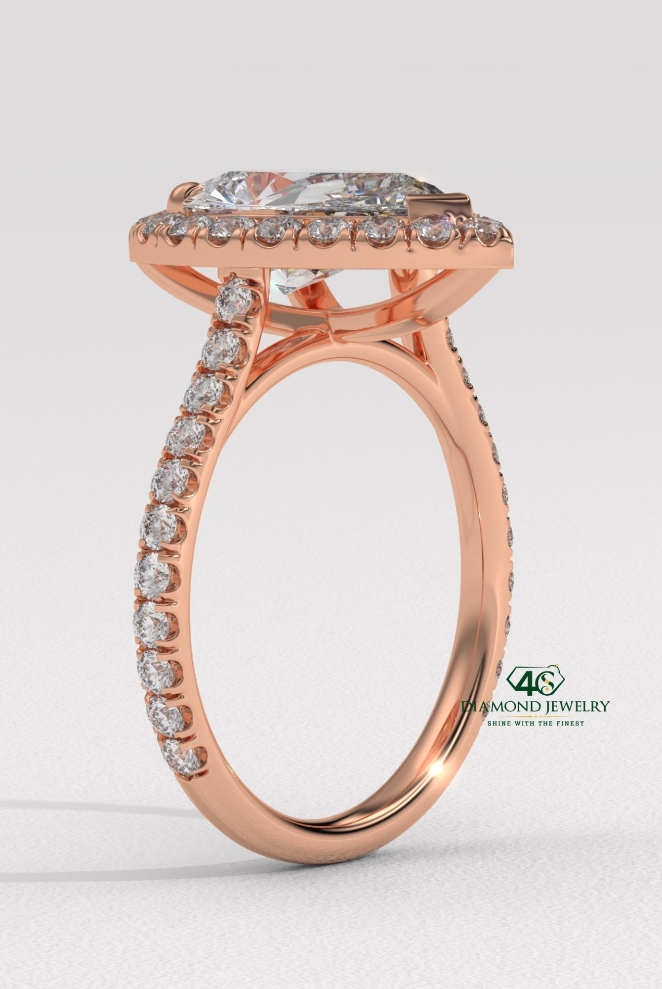 pear diamond halo ring, yellow gold pear ring, dainty pear shaped diamond ring, elegant pear diamond ring