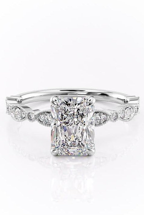 radiant-milgrain-style-moissanite-engagement-ring