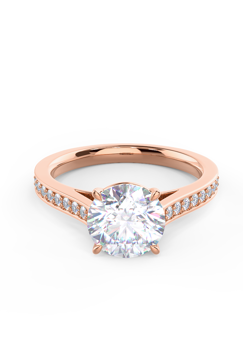Round Brilliant Moissanite Ring