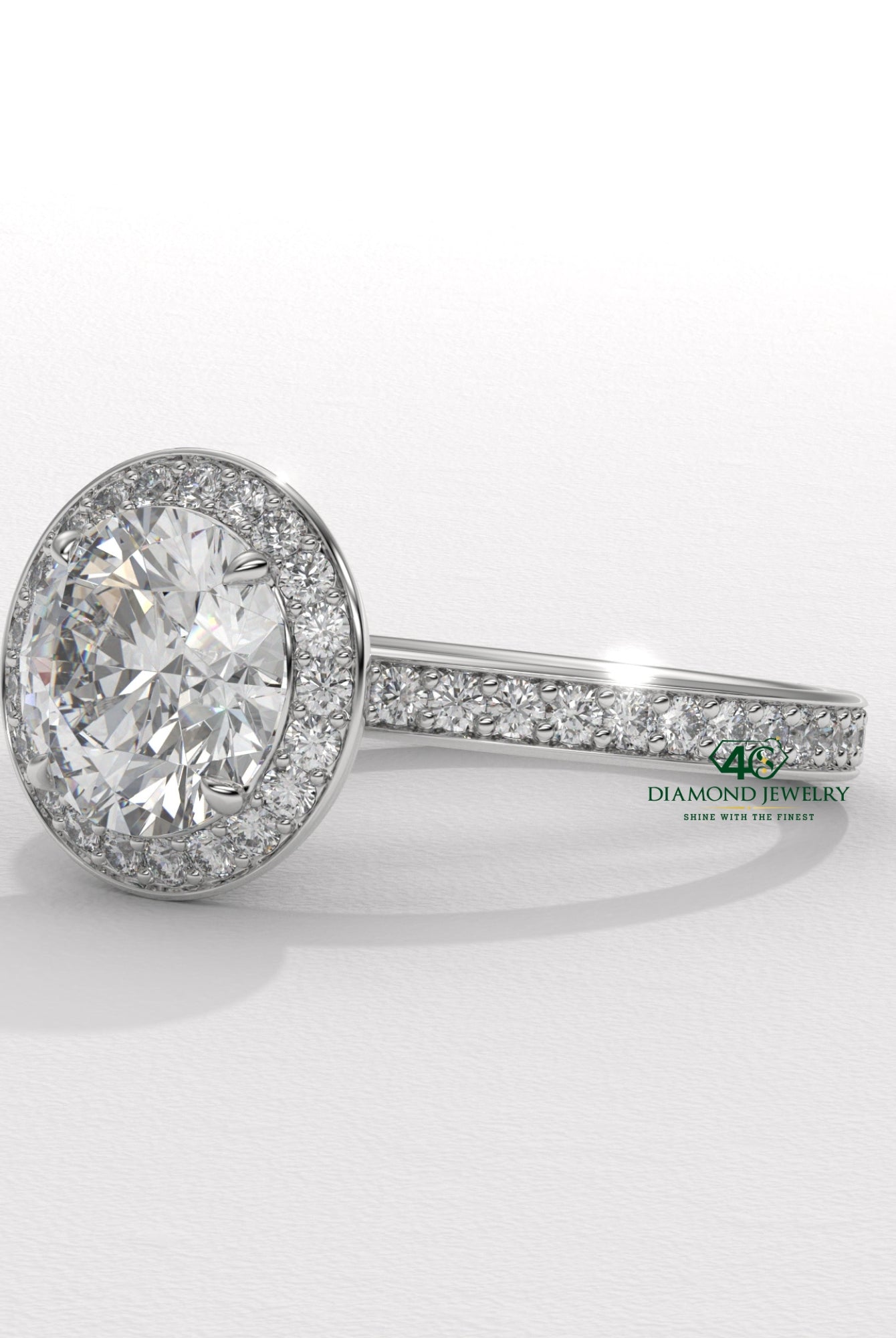 white gold diamond ring, rose gold engagement ring, yellow gold diamond ring, classic round diamond ring, vintage round cut ring