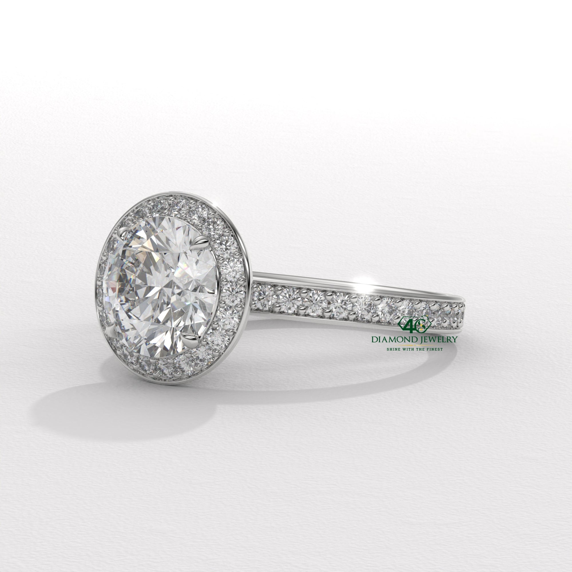 white gold diamond ring, rose gold engagement ring, yellow gold diamond ring, classic round diamond ring, vintage round cut ring