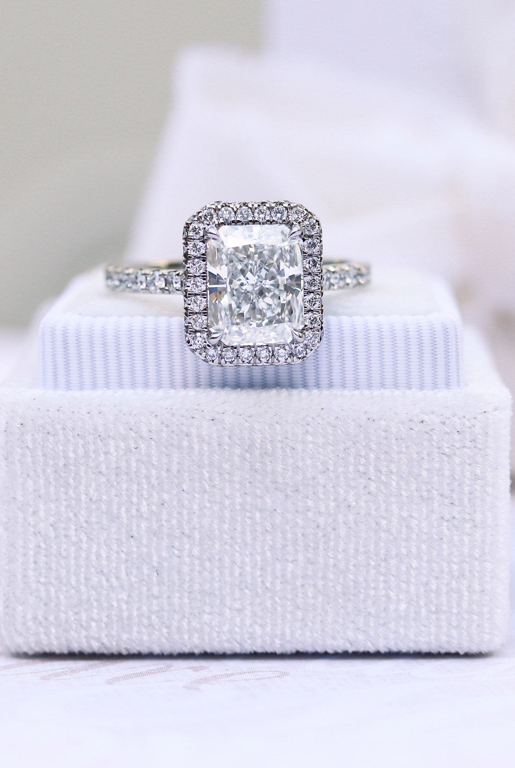 Moissanite bridal jewelry set for brides sale clearance