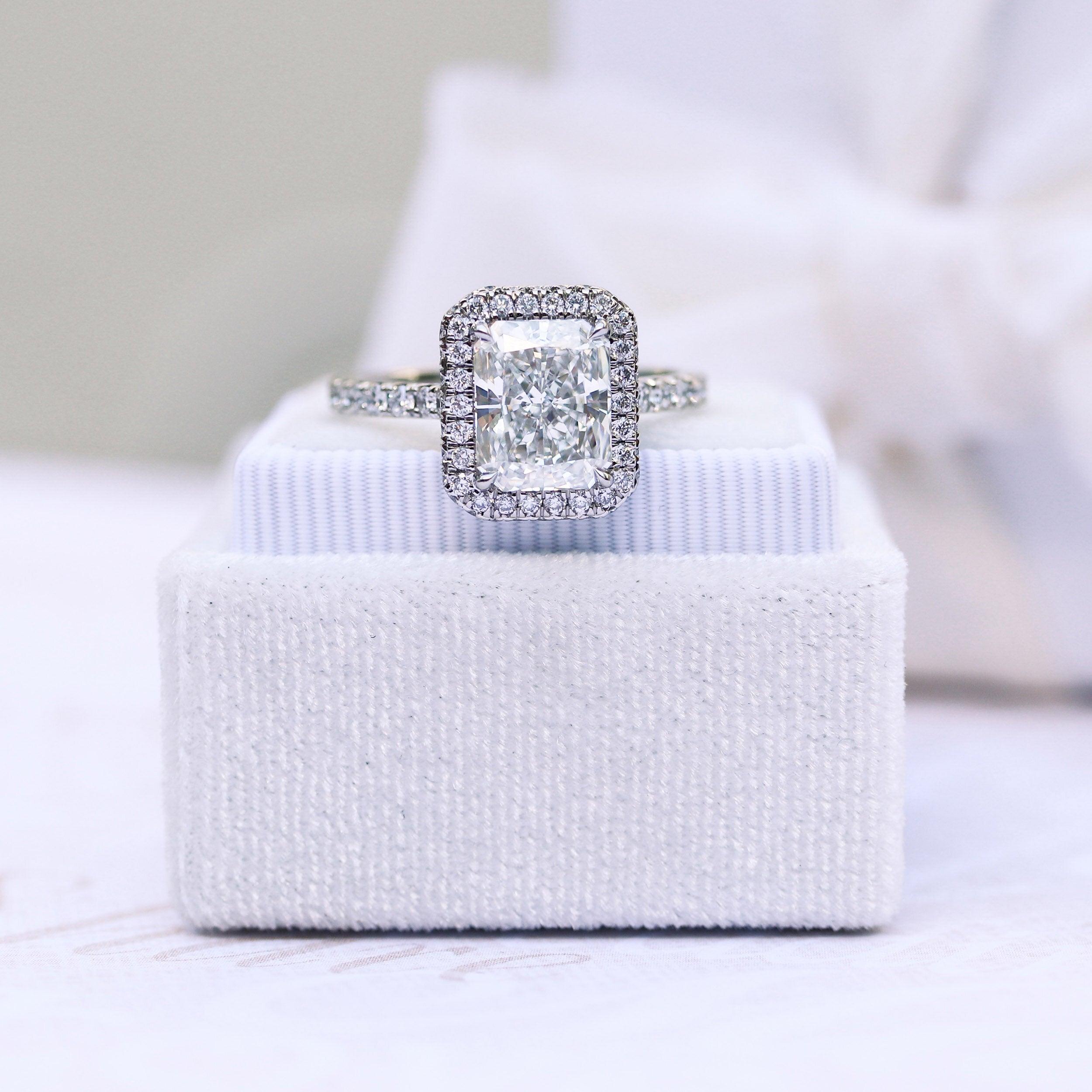 Moissanite bridal jewelry set for brides sale clearance
