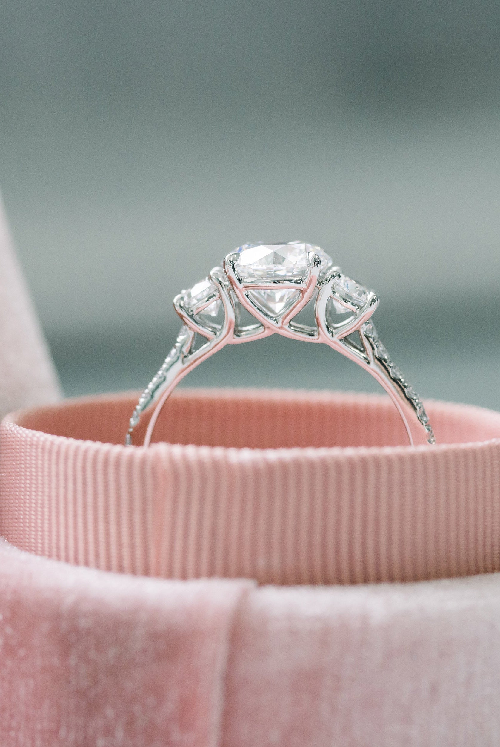 Moissanite Engagement Ring for Her