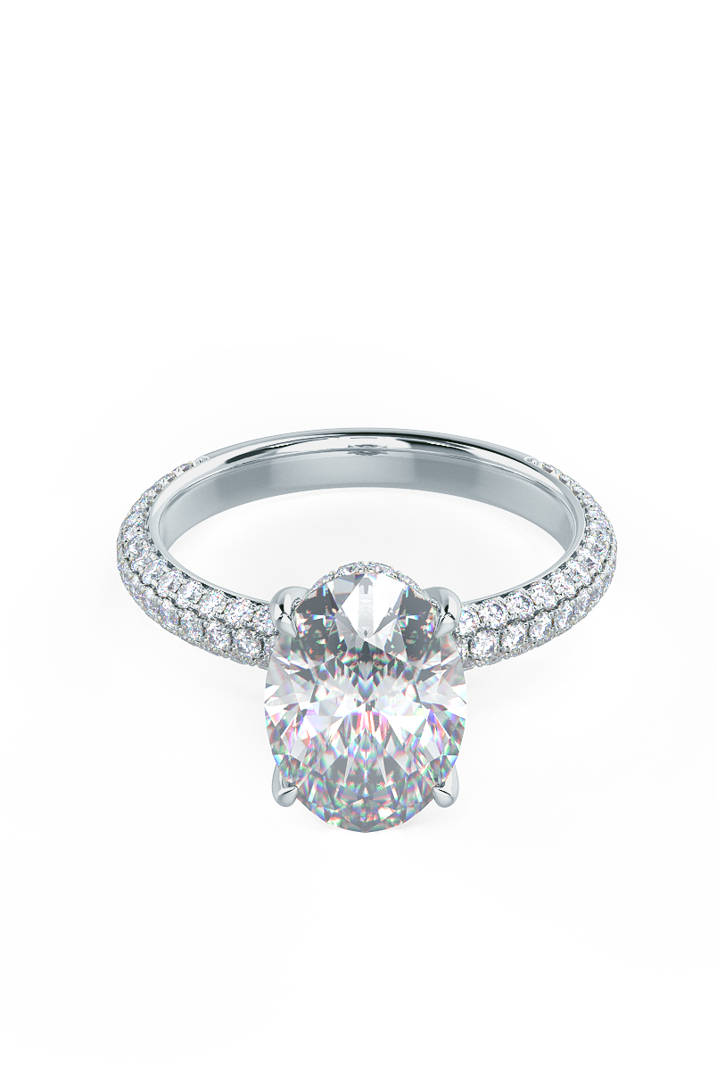 Moissanite diamond vintage pendant necklace