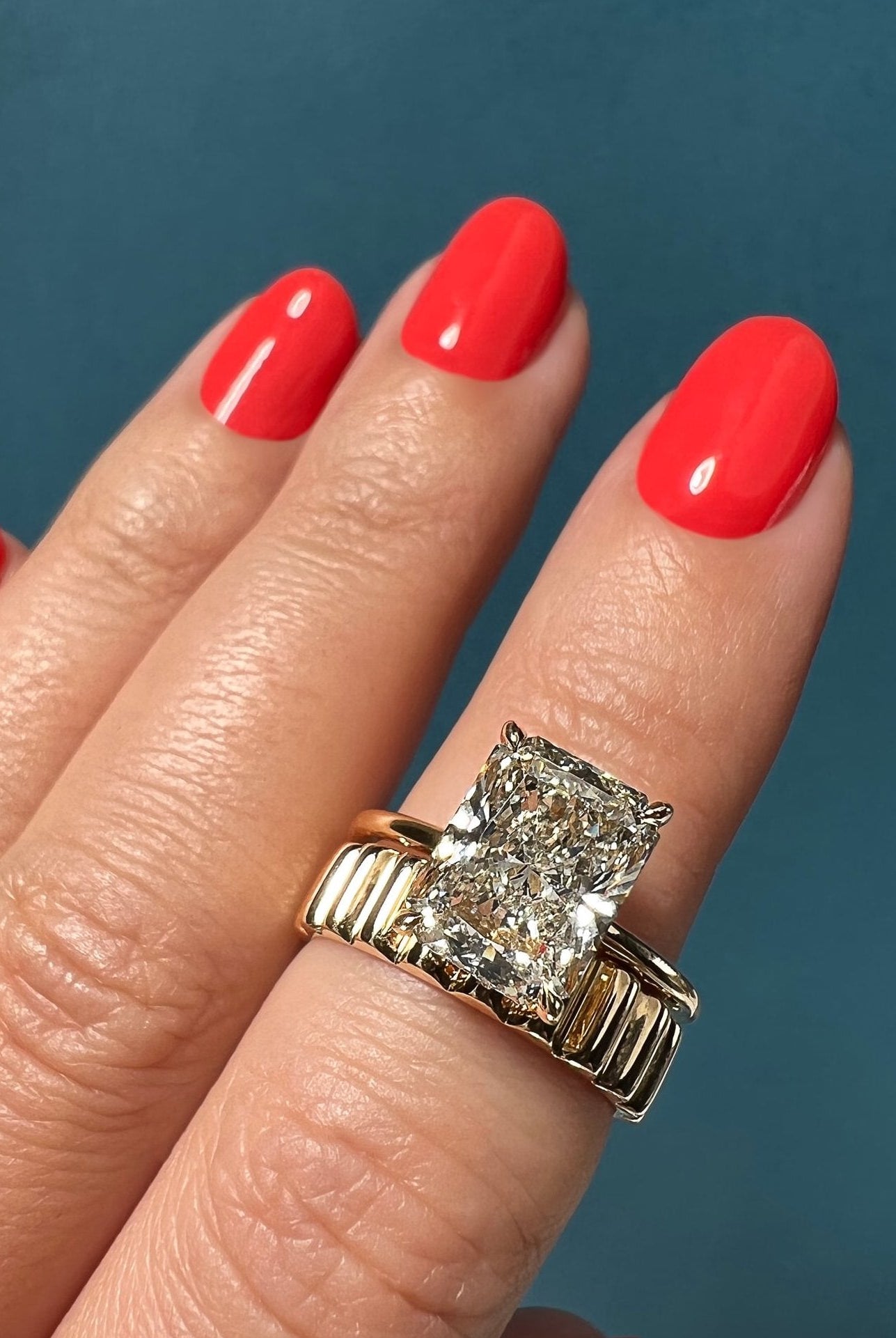 Moissanite wedding jewelry for ring bearer