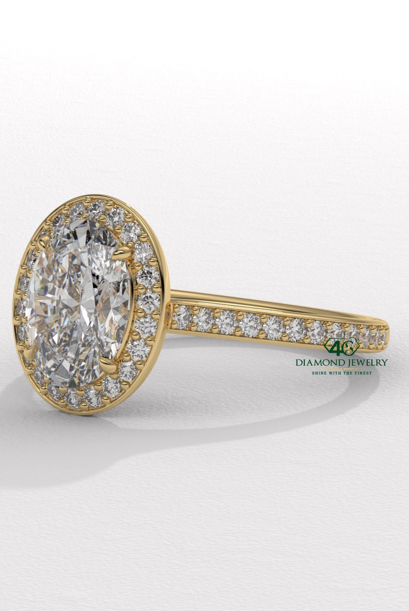 oval cut solitaire ring, vintage oval diamond ring, oval diamond halo ring, dainty oval shaped ring