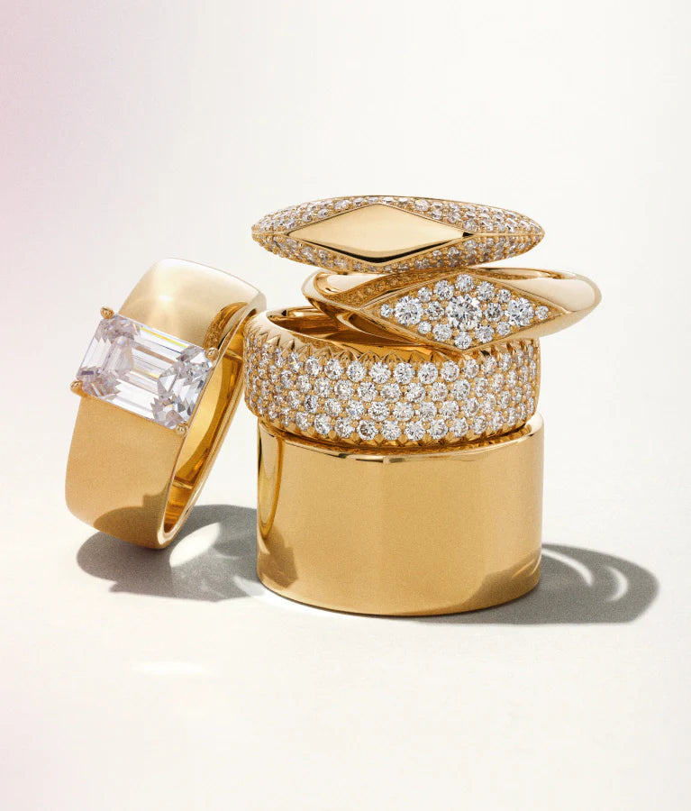Lab Grown Bridal Ring Set