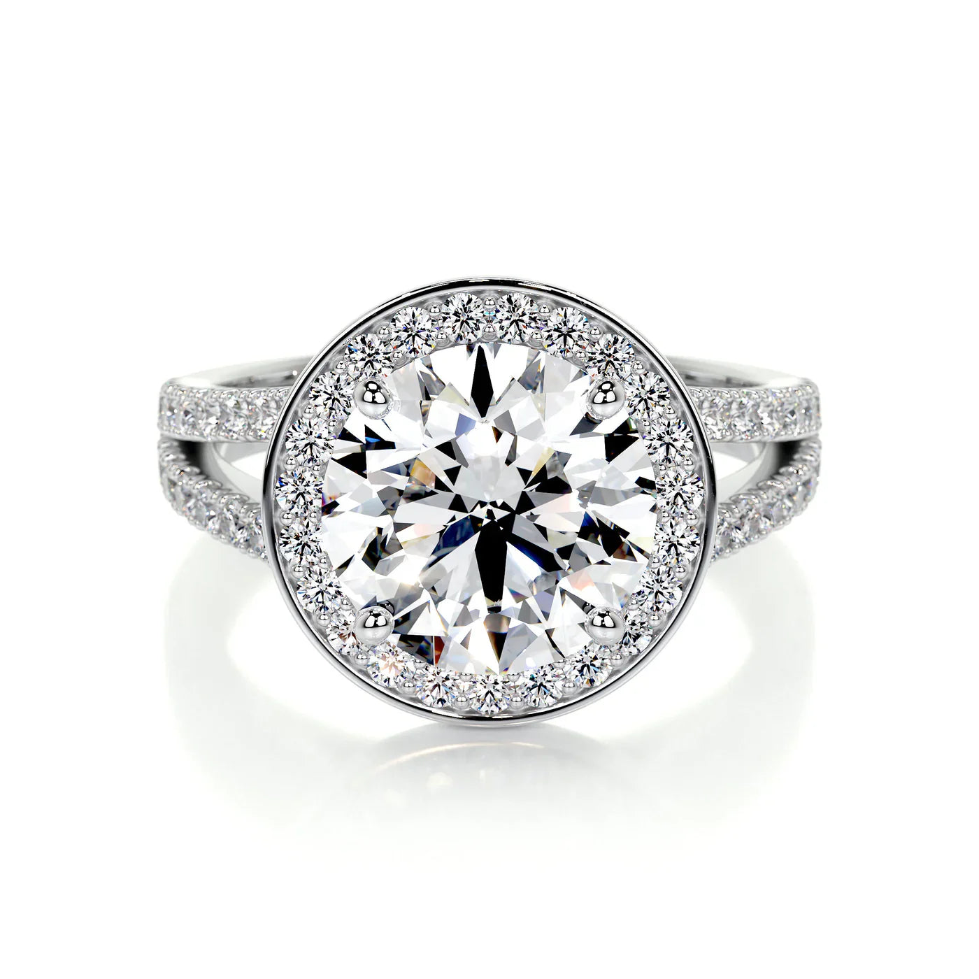 Moissanite Bezel Ring