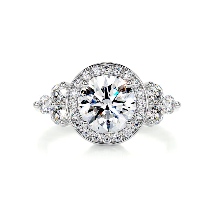 Moissanite Cluster Ring