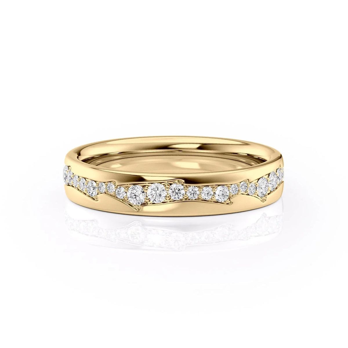Lab Grown Cluster Wedding Ring