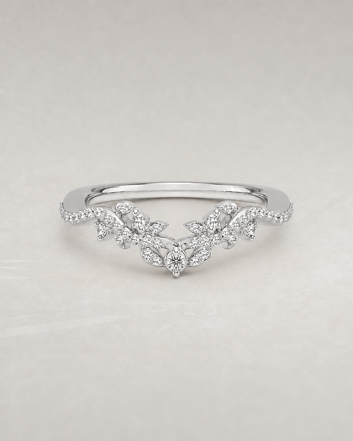 Lab Grown Curved Wedding Ring