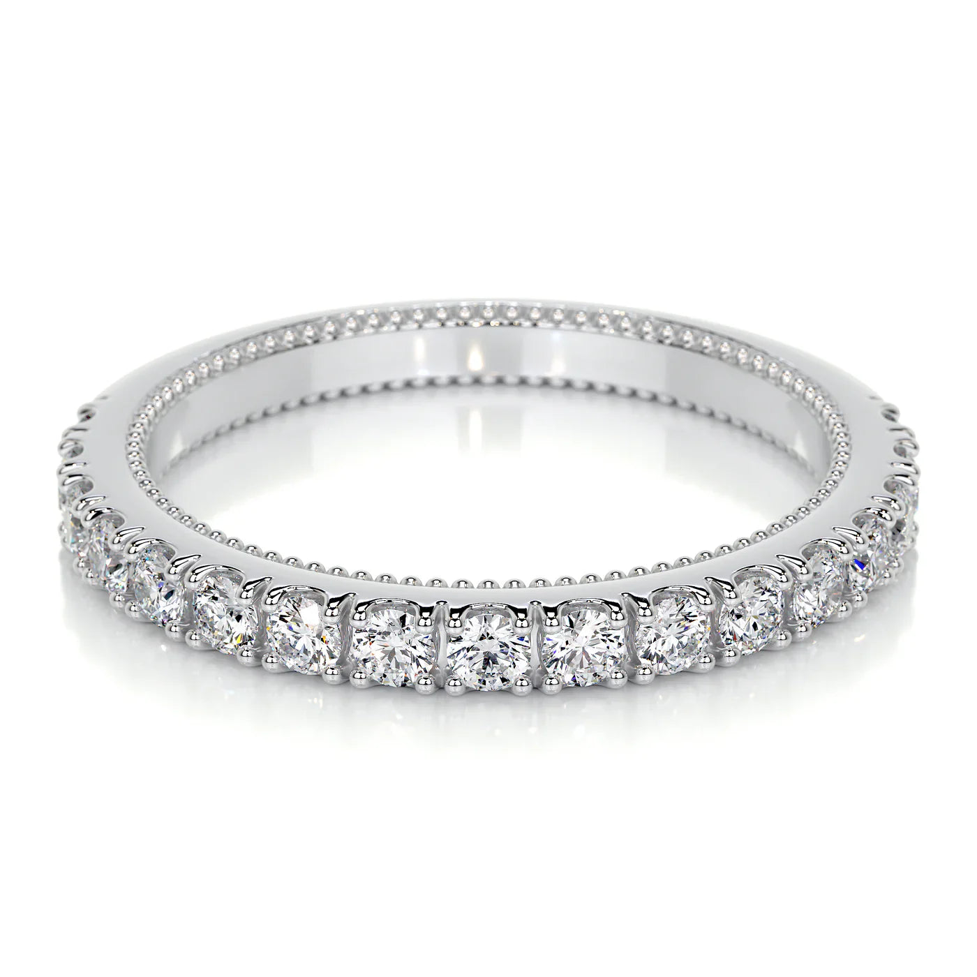 Moissanite Eternity Wedding Ring