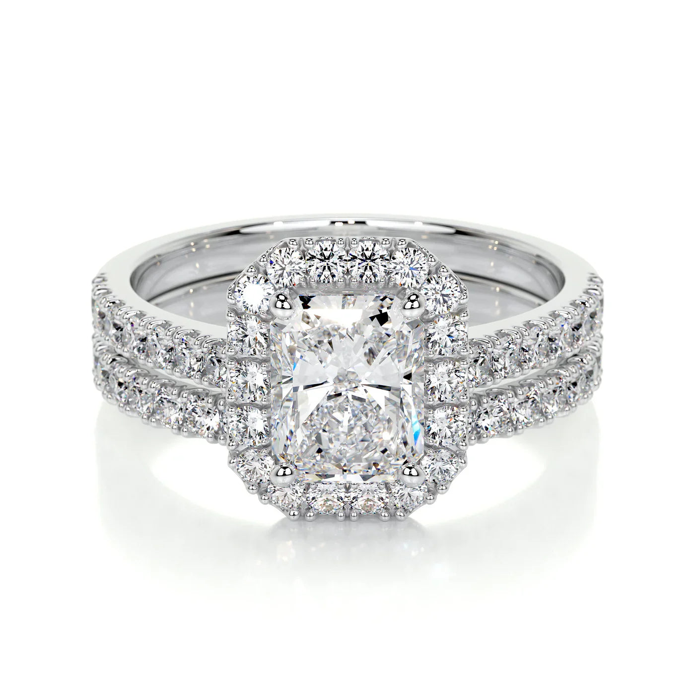 Lab Grown Eternity Ring Set