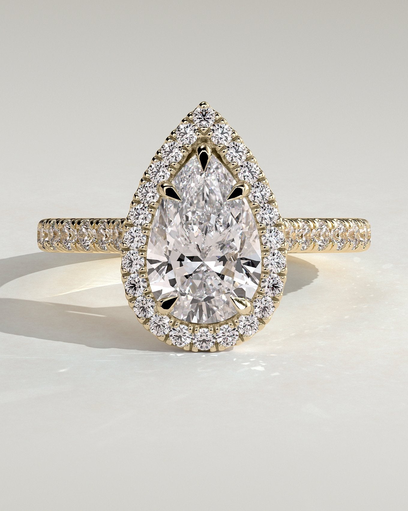 Lab Grown Halo Ring