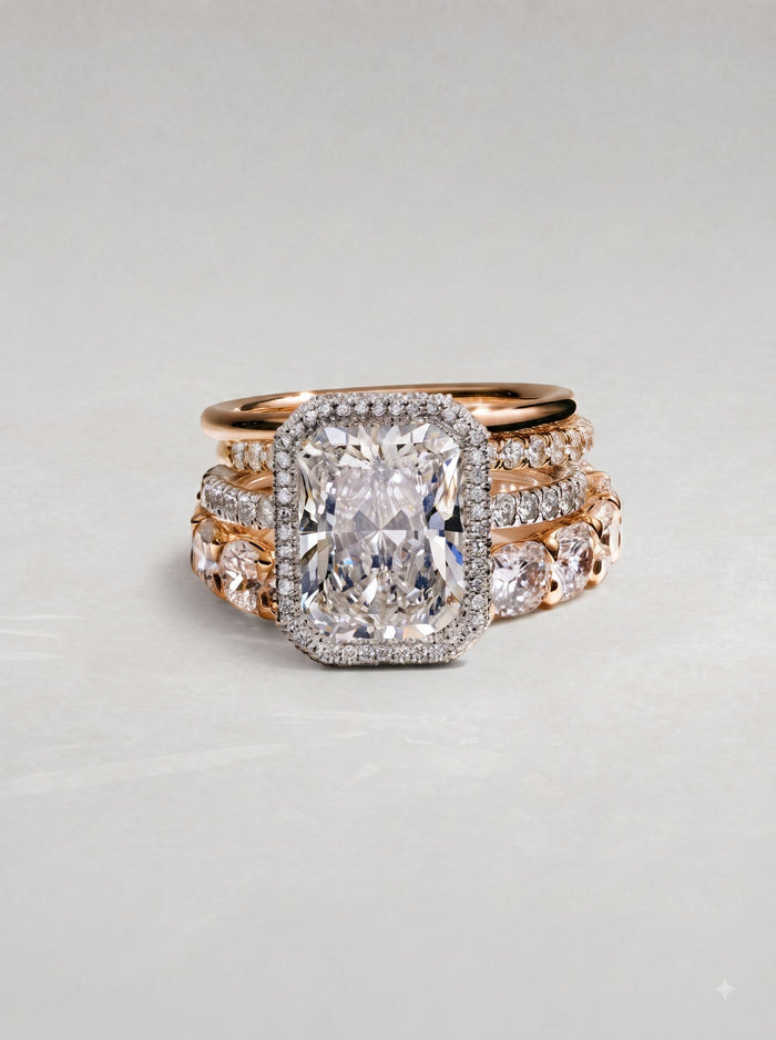 Lab Grown Bridal Ring Set