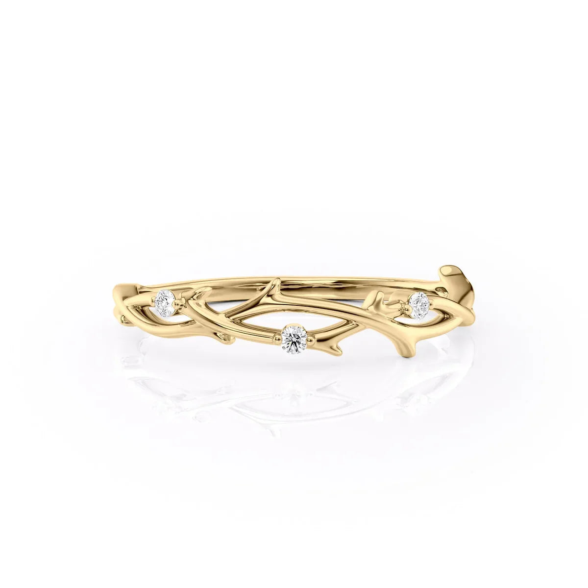 Lab Grown Nature Inspired Wedding Ring