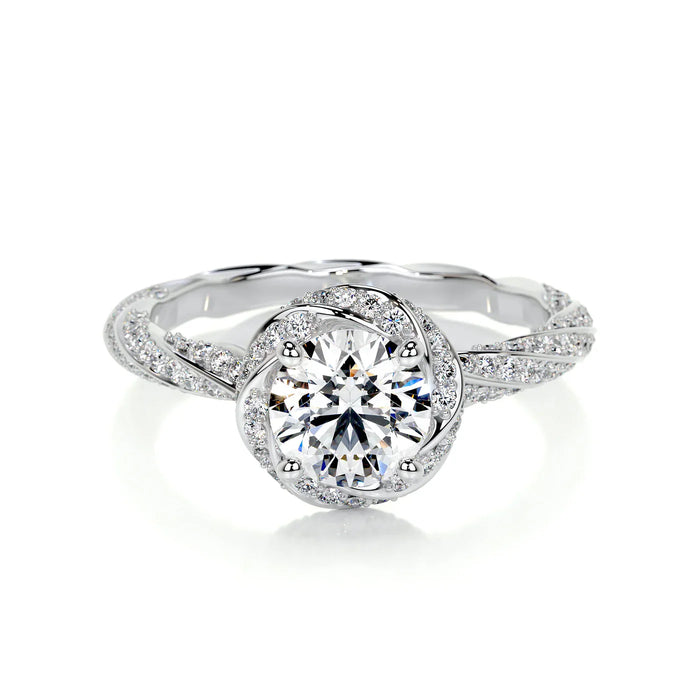 Moissanite Pave Ring