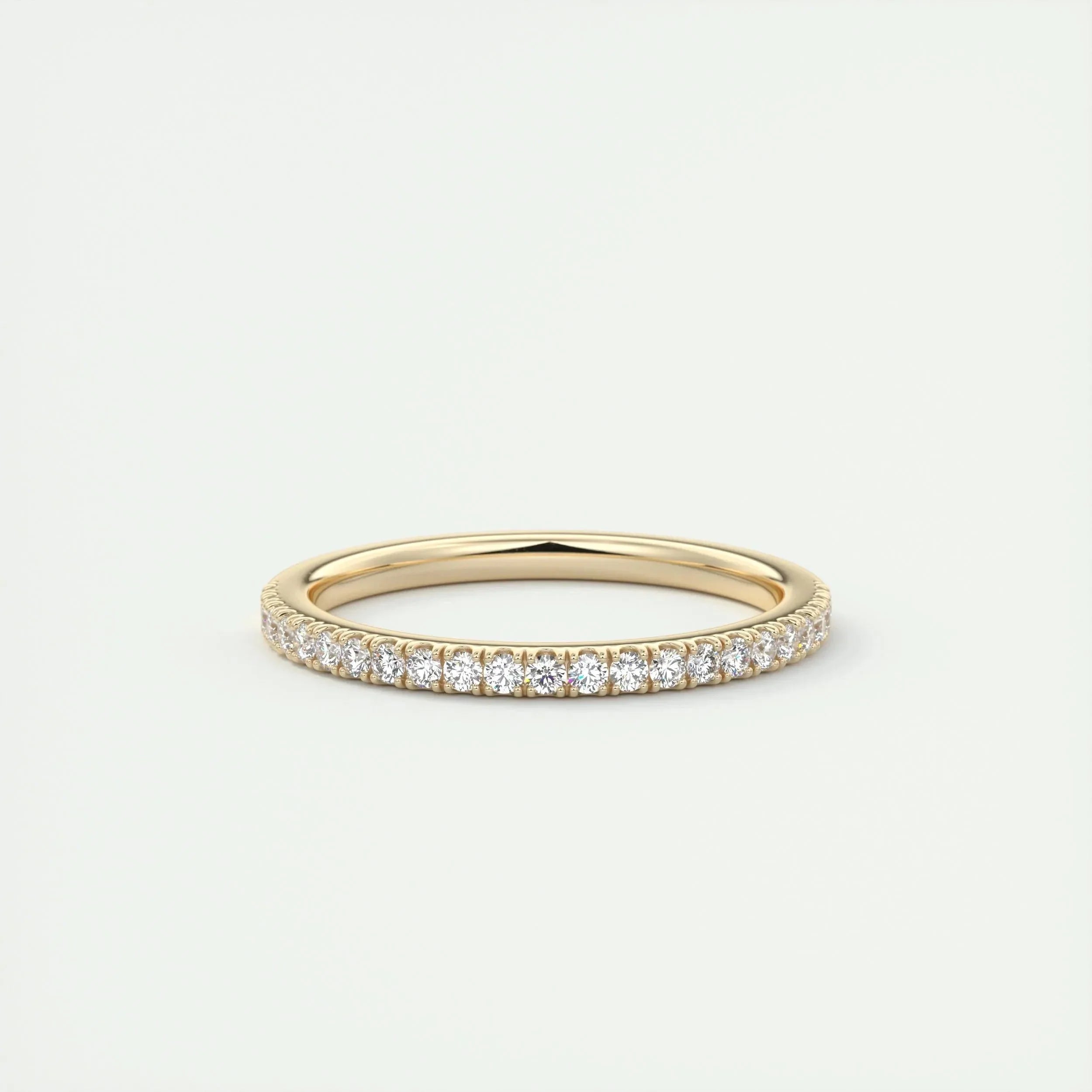 Lab Grown Pave Wedding Ring