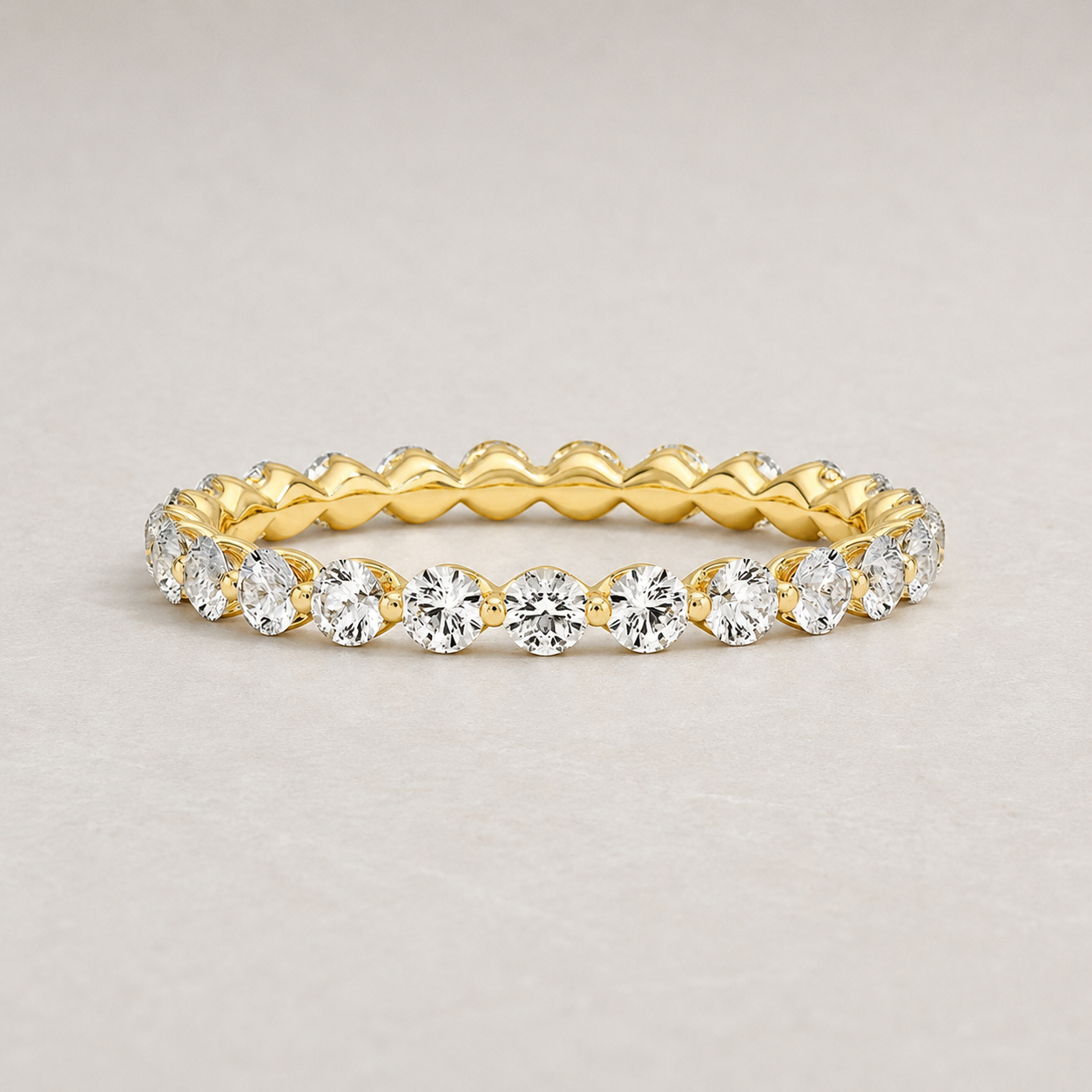 Lab Grown Pave Wedding Ring