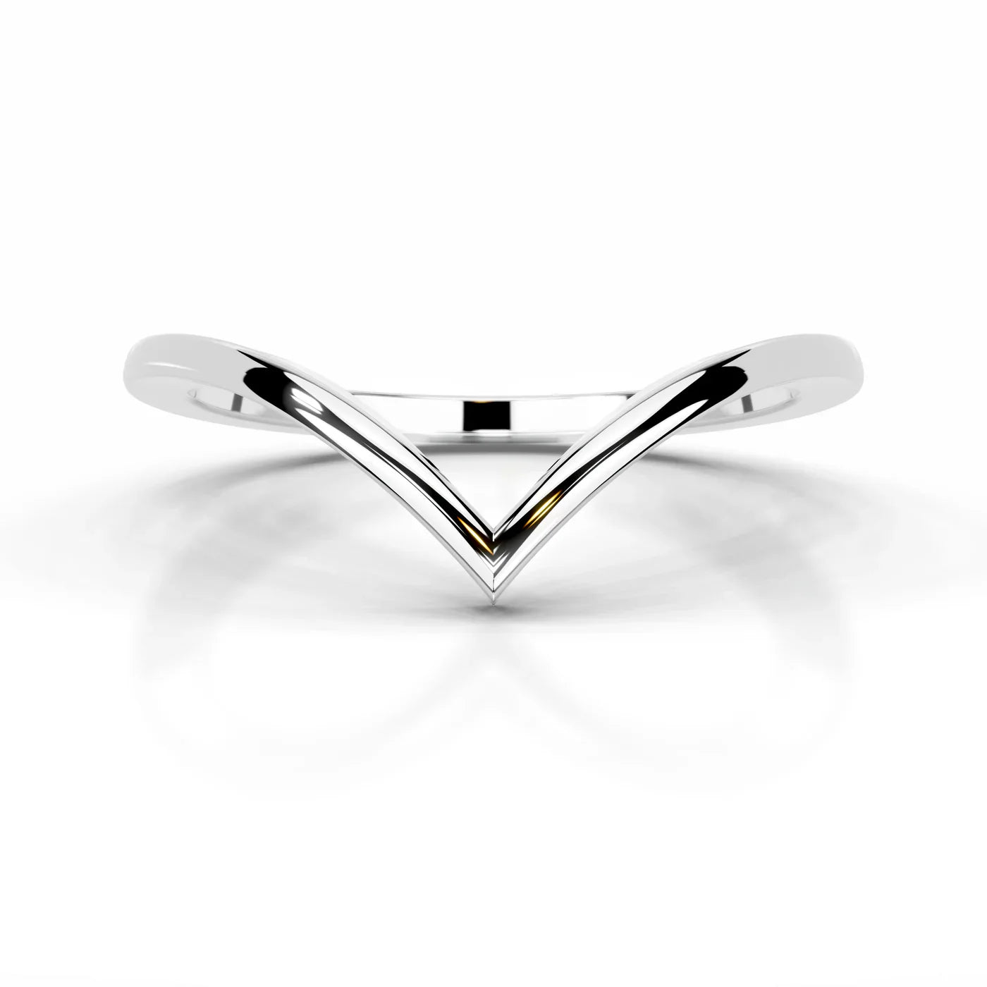 Moissanite Plain Wedding Ring