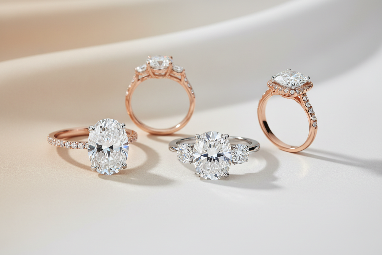 Lab Grown Diamond  Engagement Ring