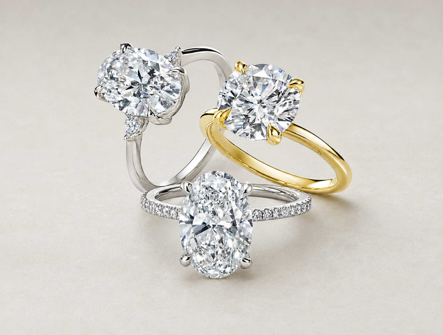 Lab Grown Diamond  Engagement Ring