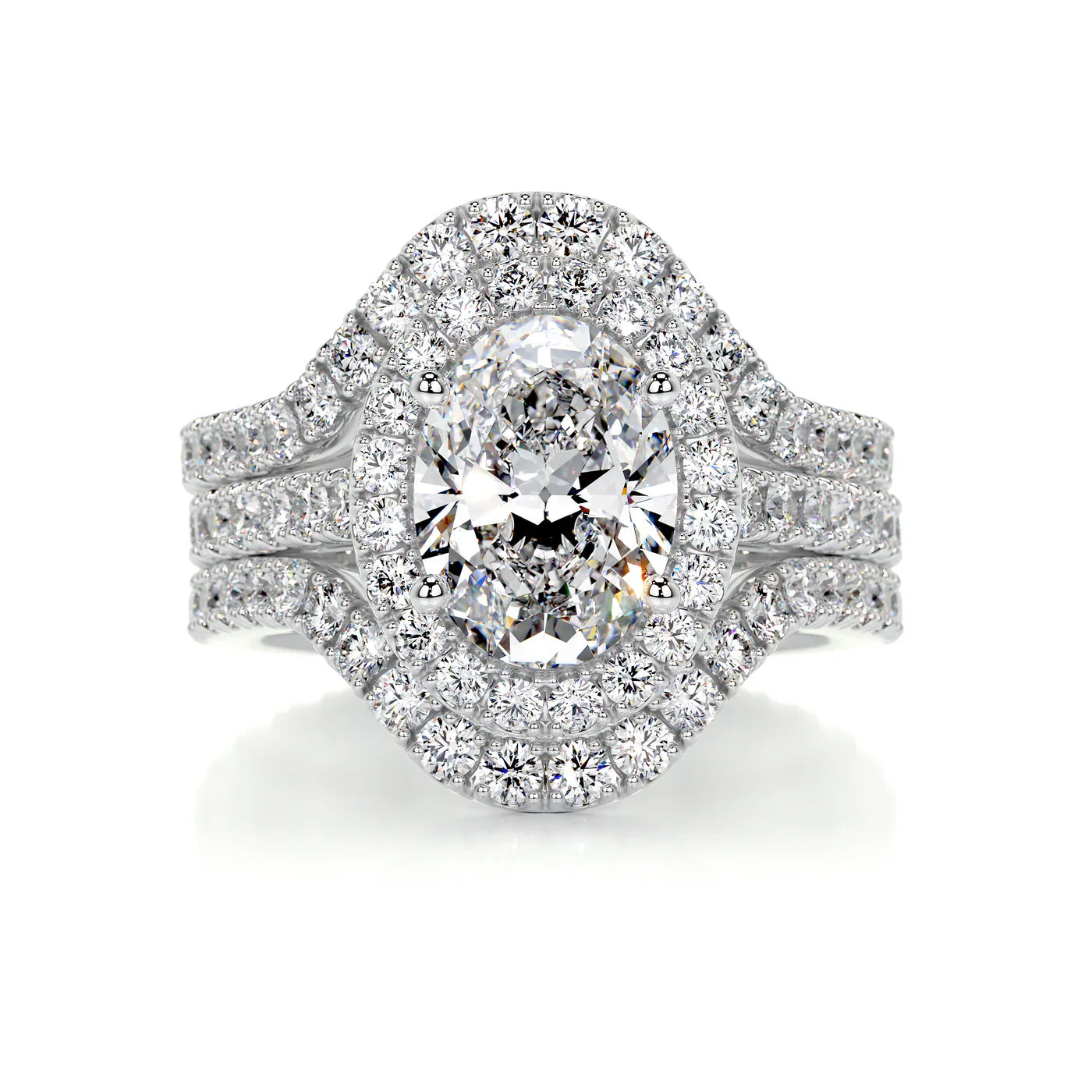 Moissanite Vintage Ring Set