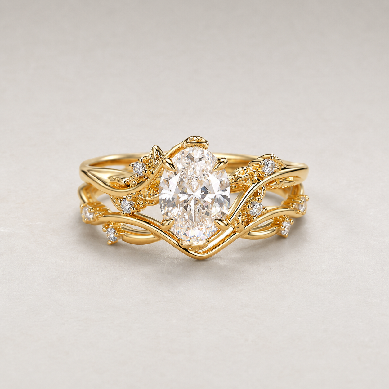 Lab Grown Vintage Ring Set