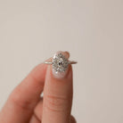 Pear Cut Moissanite Ring