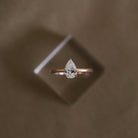 Pear Cut Moissanite Ring