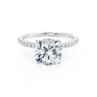 Pave Moissanite Engagement Ring
