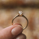 Oval Moissanite Engagement Ring