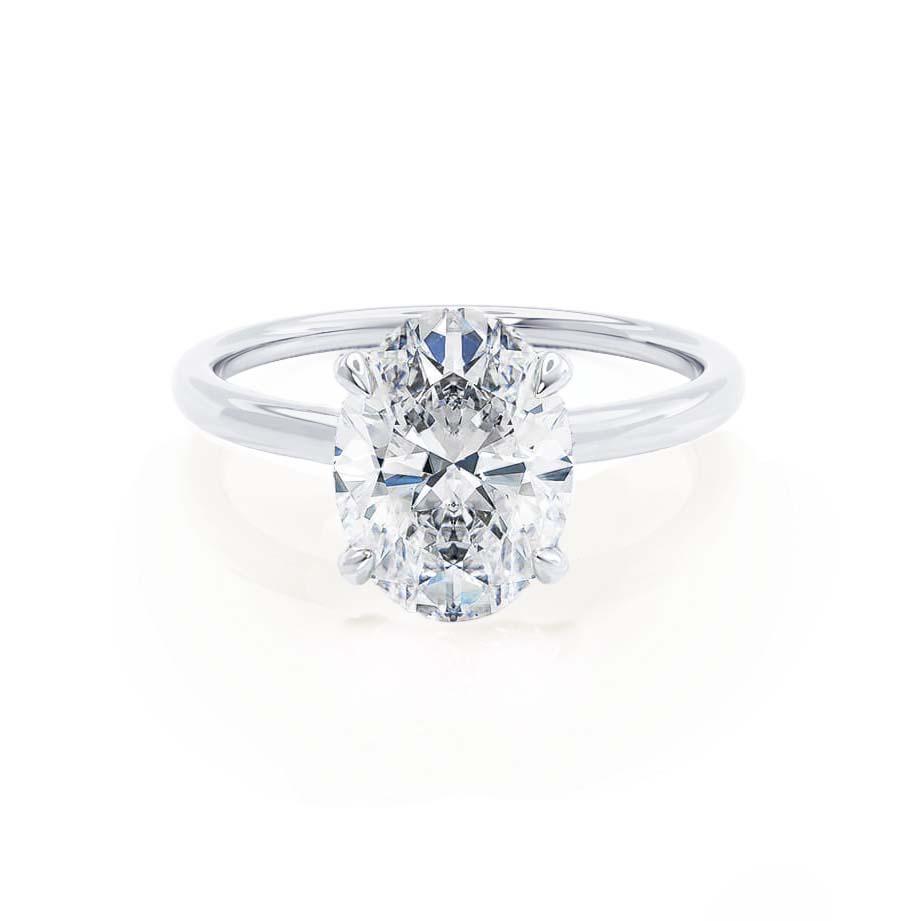 0.90 CT Moissanite Engagement Ring