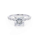 0.90 CT Moissanite Engagement Ring