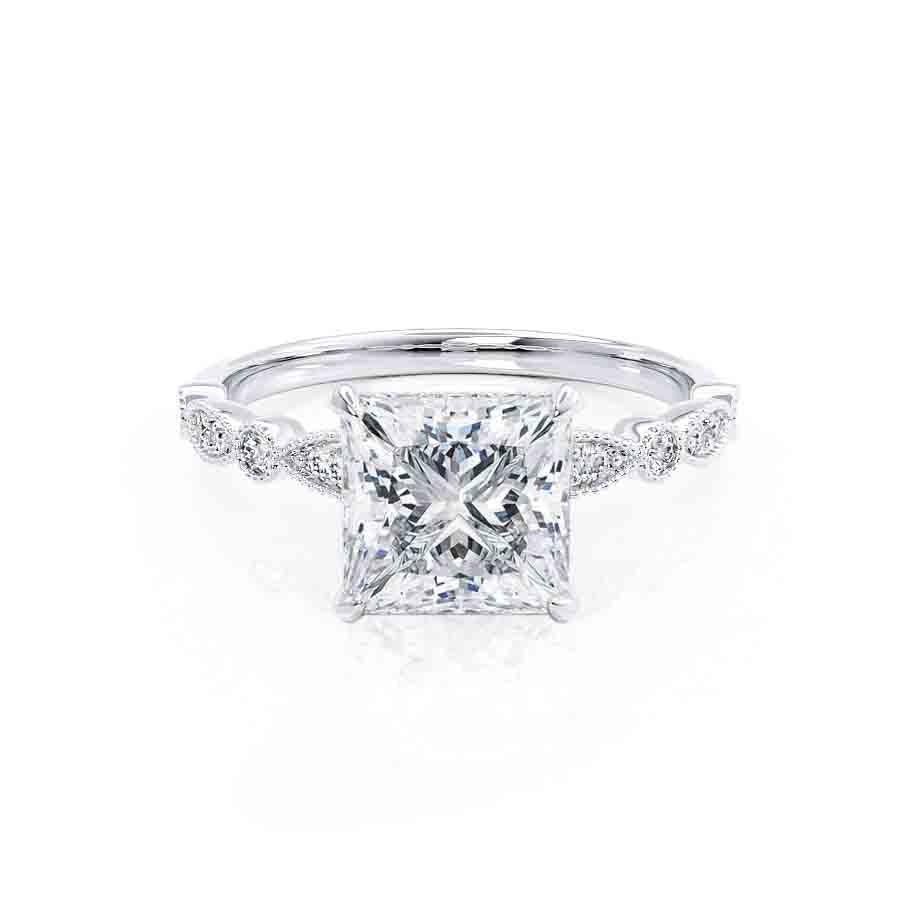 0.90 CT Moissanite Engagement Ring