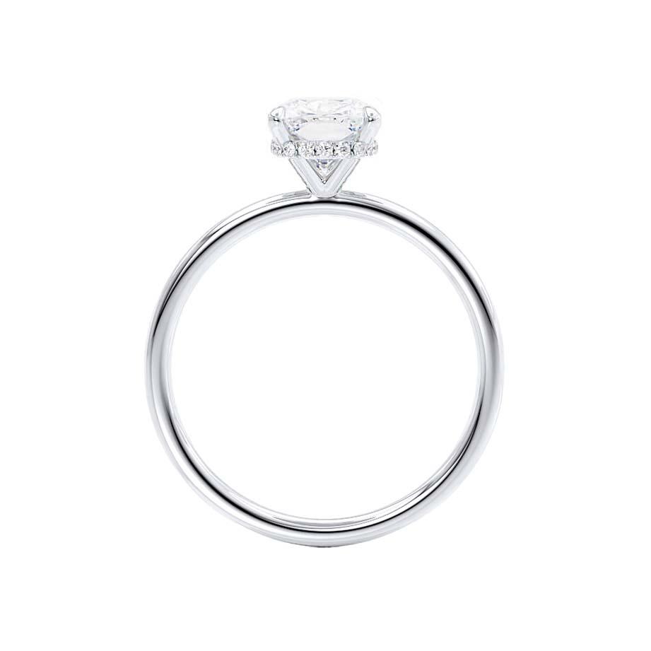 Hidden Halo Engagement Ring