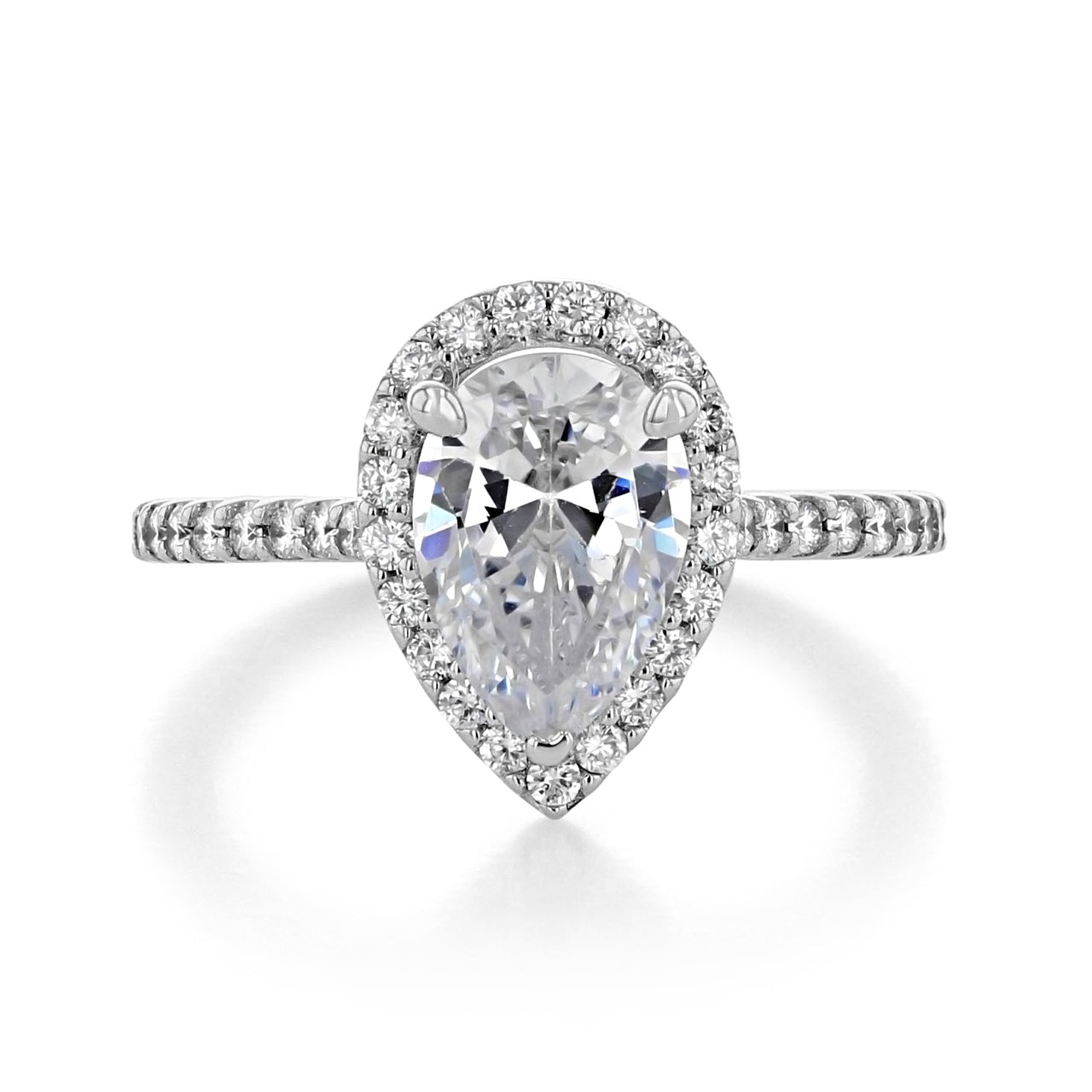 Moissanite emerald cut ring USA