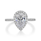 Moissanite emerald cut ring USA