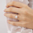 Emerald Cut Moissanite Ring