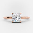 Princess Cut Moissanite Engagement Ring