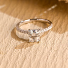 Cushion Cut Moissanite Ring