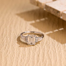 Cluster Moissanite Engagement Ring