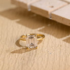 Emerald Cut Moissanite Ring