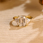 Emerald Cut Moissanite Ring