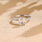 Hidden Halo Moissanite Engagement Ring