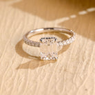 Hidden Halo Moissanite Ring