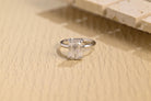 Emerald Cut Hidden Halo Ring