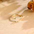 Emerald Cut Moissanite Ring